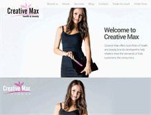 Tablet Screenshot of creativemax.com